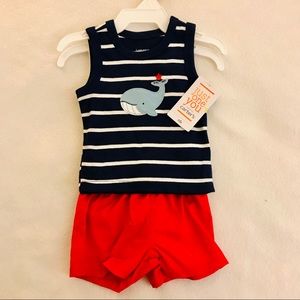 Baby Boys Whale 3 Piece Set